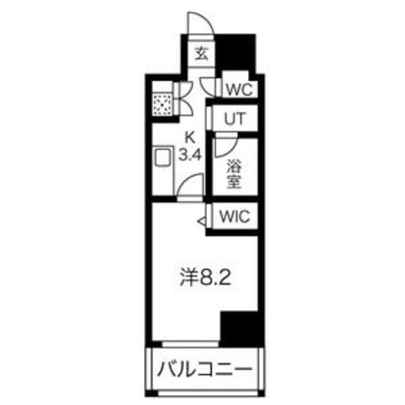 矢場町駅 徒歩3分 7階の物件間取画像